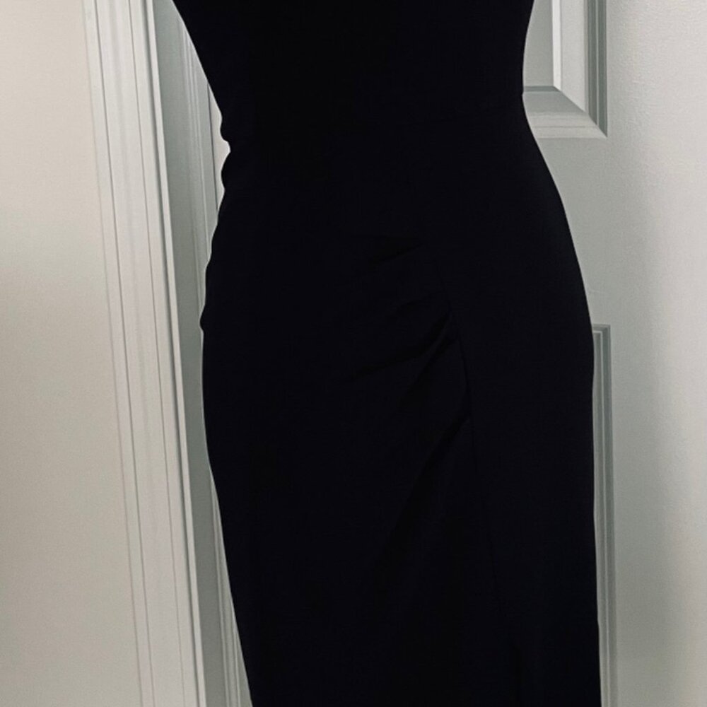 MAX MARA STUDIO BLACK WOOL SHEATH DRESS - SIZE 2 - Picture 9 of 10